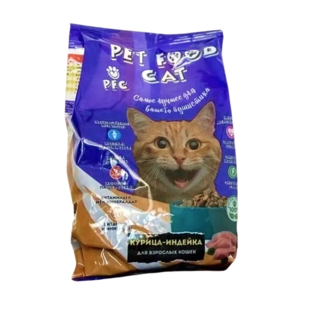 Корм сухой PET FOOD CAT, 0,5 кг